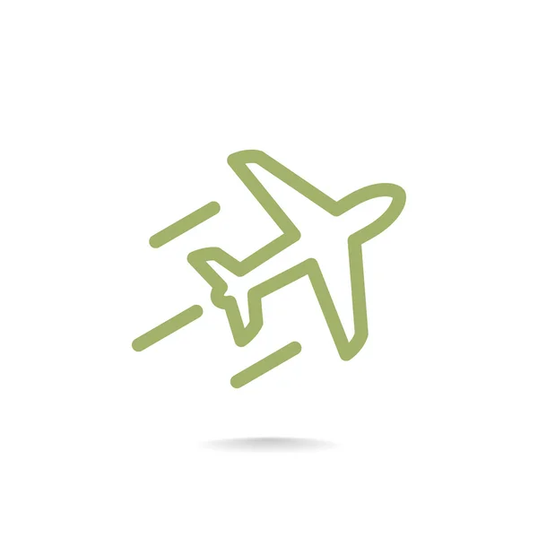 Icône Avion de passagers — Image vectorielle