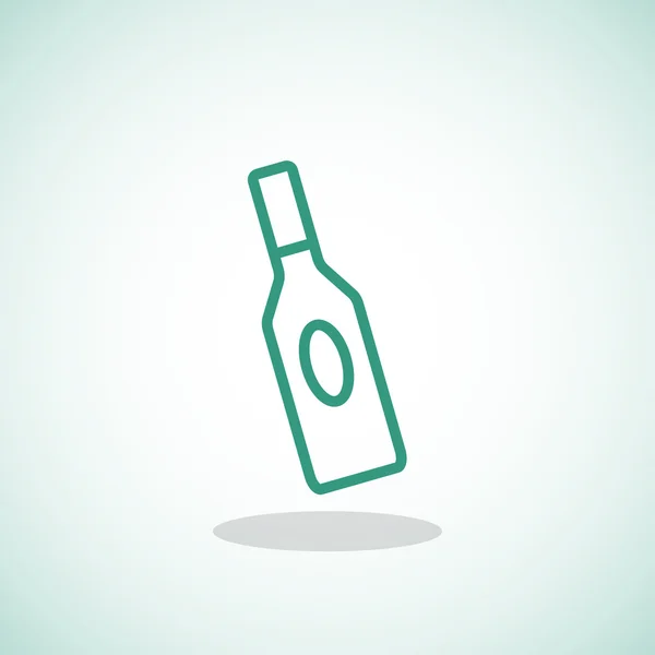 Glass bottle for liquid icon — Stock Vector