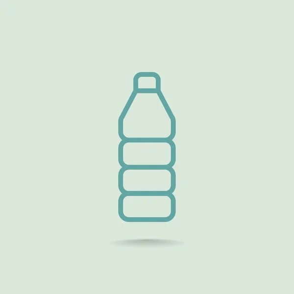Plastová ikona lahvičky — Stockový vektor