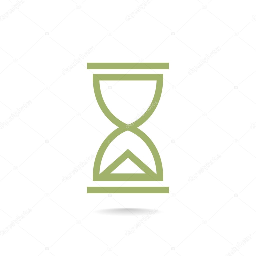 hourglass instrument of time icon