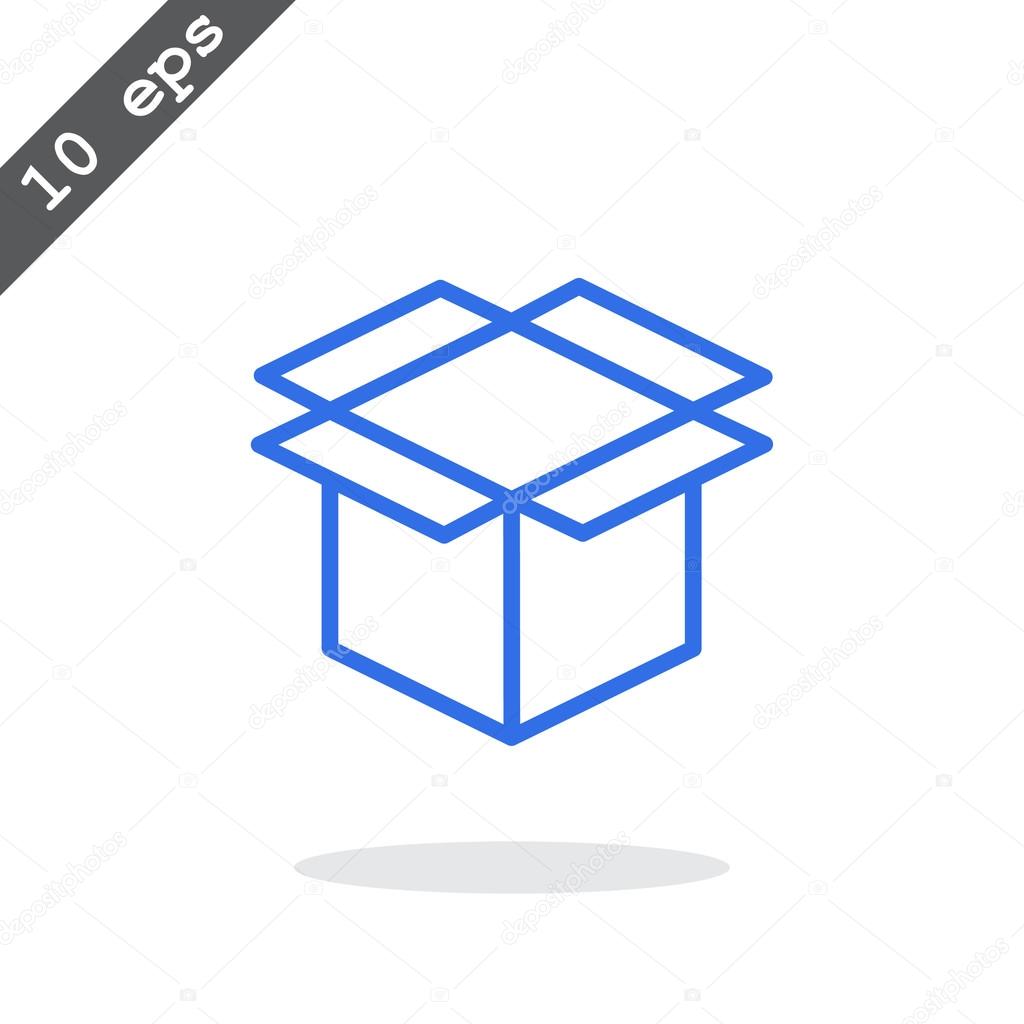 package cardboard box icon