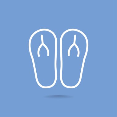 plaj terlikleri simgesi 