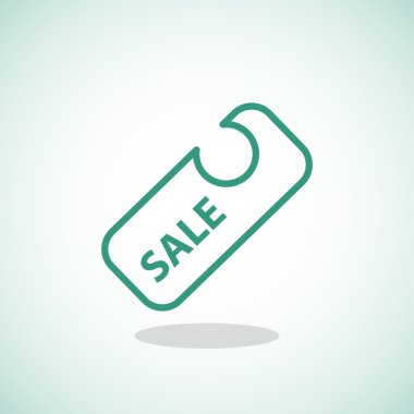 Satılık etiketi simgesi