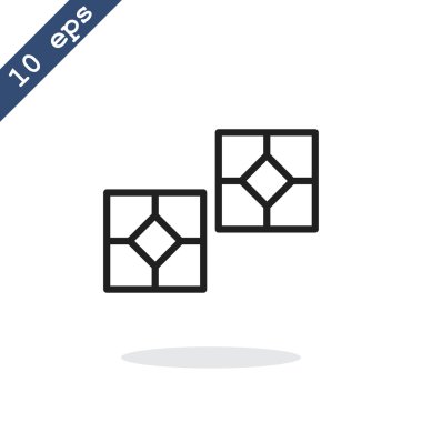 Yapı malzemeleri - fayans simgesi