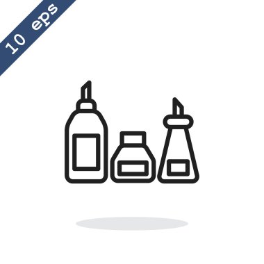 mutfak şişe set simgesi  