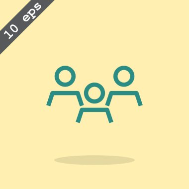 Grup insanların web simgesi