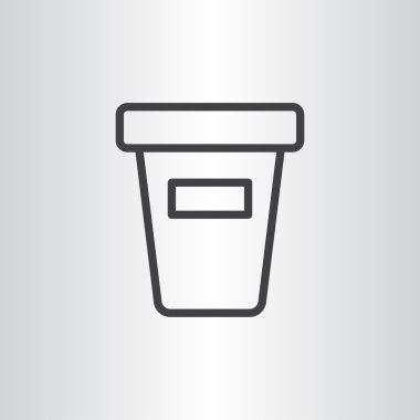 Yukarı take-out içki simgesi kapatın