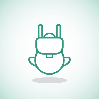 turist sırt çantası simgesini