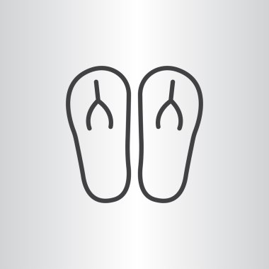 plaj terlikleri simgesi 