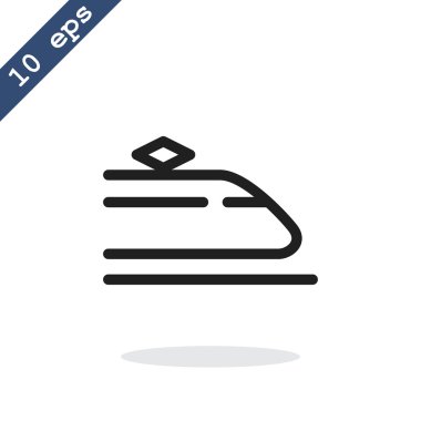 yolcu treni simgesi.