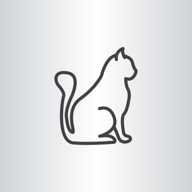 kedi evde beslenen hayvan simgesi