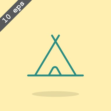 kamp çadırı simgesi