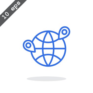 konumu gps pimleri simgesi