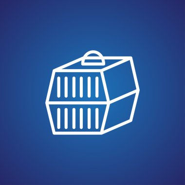 Evde beslenen hayvan taşıma kutusu simgesi