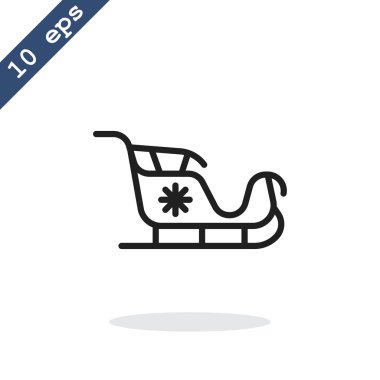 Noel Baba kızağı simgesi