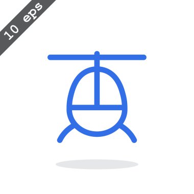 helikopter siluet simgesi