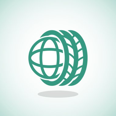 araba lastikleri ve simge