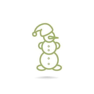 Yılbaşı kardan adam simgesi