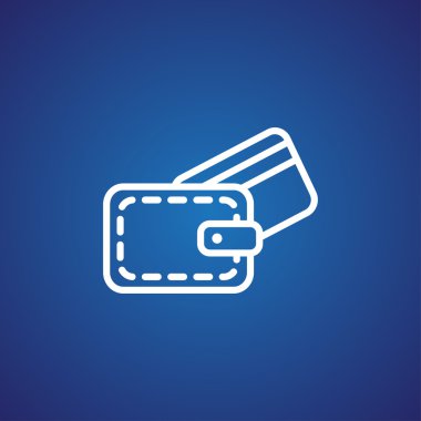 M-cüzdan ile kredi kartı simgesi