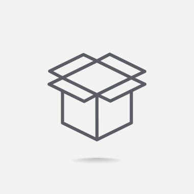 paket karton kutu simgesi