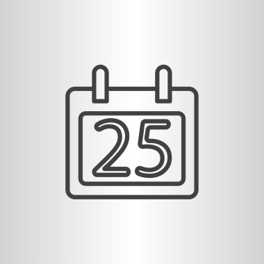 25 Aralık takvim simgesini