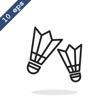 Badminton shuttlecocks simgesi.  