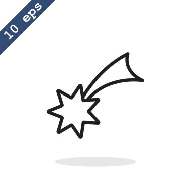 Noel yıldızı simge. 