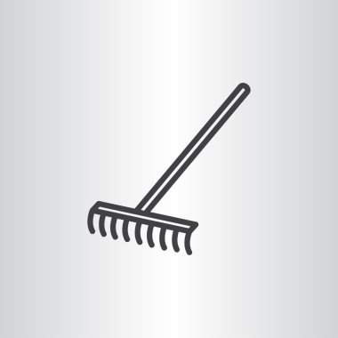 Bahçe tırmıkları simgesi