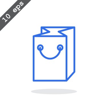 kağıt ambalaj ya da çanta simgesi