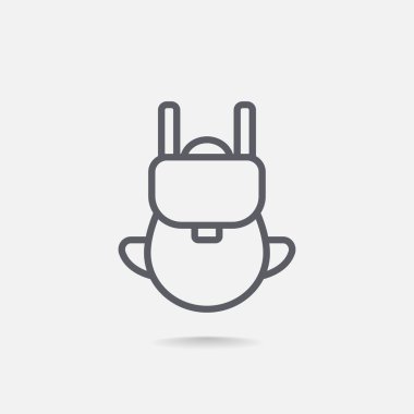 turist sırt çantası simgesini