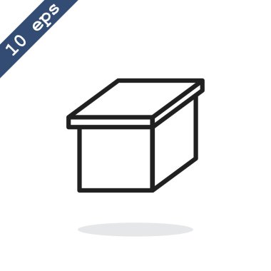 paket karton kutu simgesi