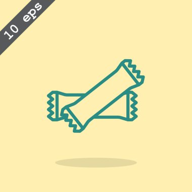 Polietilen mühürlü kapalı torbalar simgesi