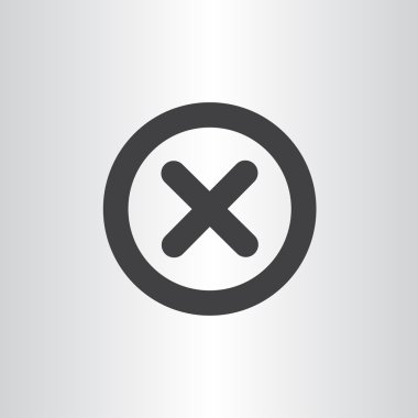 Yanlış işareti satırı simgesi