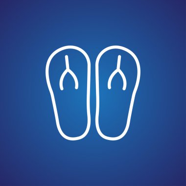 plaj terlikleri simgesi 