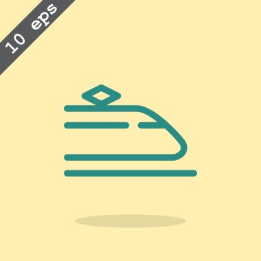 yolcu treni simgesi.