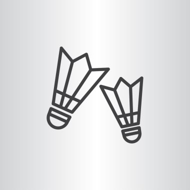 Badminton shuttlecocks simgesi.  