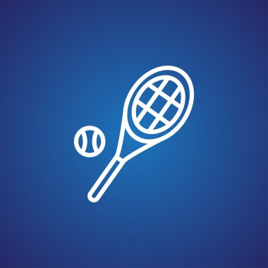 Tenis raketi topu simgesiyle