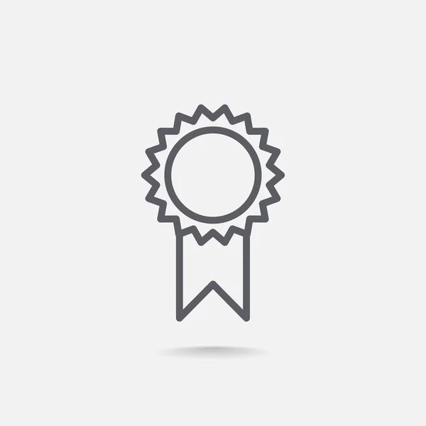 Award medaille pictogram — Stockvector
