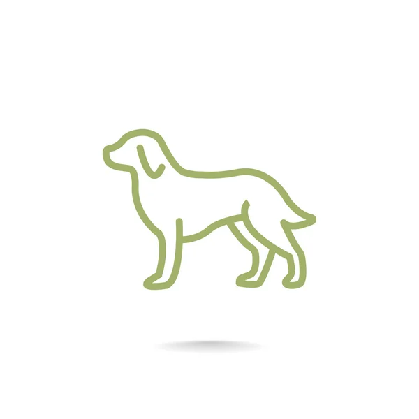 Икона мультяшной собаки — стоковый вектор