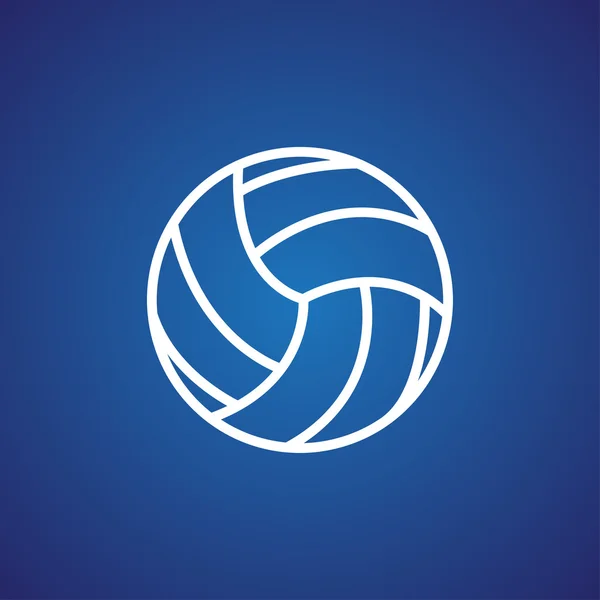 Icono de pelota de voleibol — Vector de stock
