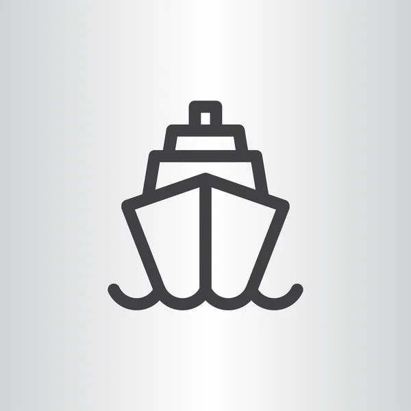 Ship web icon. — Stock Vector