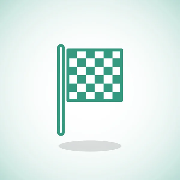 Praporek se šachovnicí — Stockový vektor