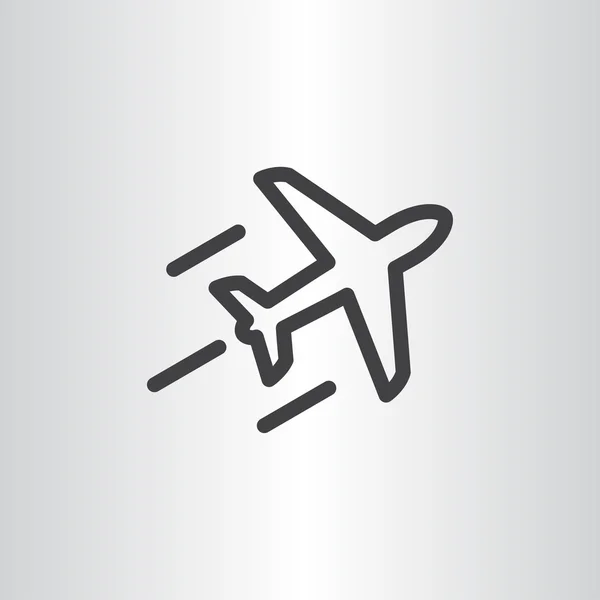 Yolcu uçak simgesi — Stok Vektör
