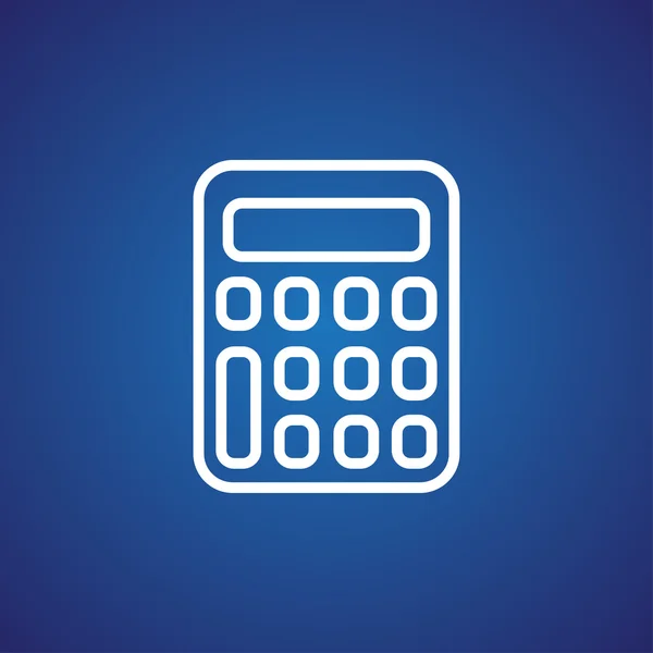 Icono de la calculadora financiera — Vector de stock