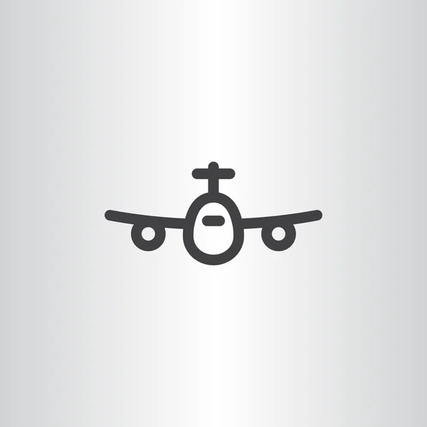 Иконка пассажирского самолета — стоковый вектор