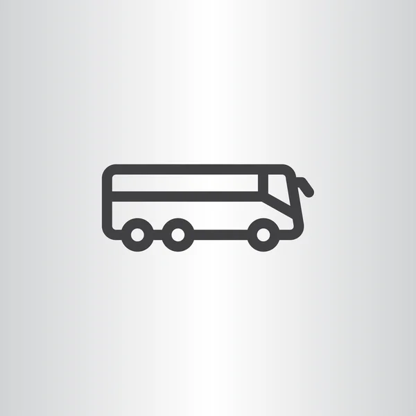 Ícone de ônibus de passageiros — Vetor de Stock