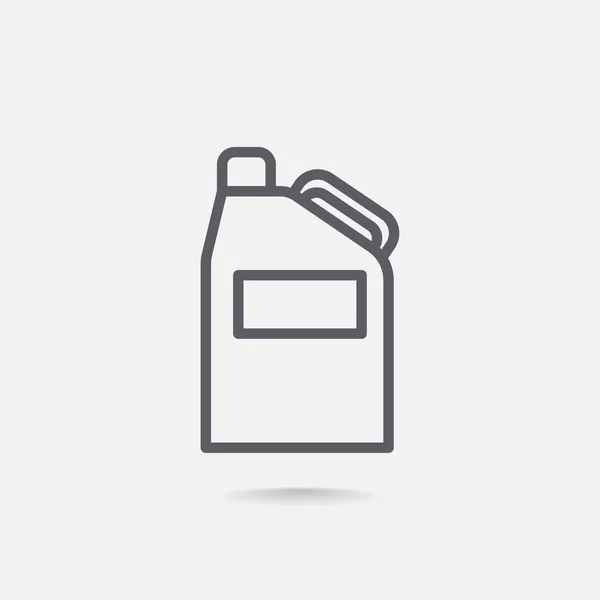 Jerrycan con icono de aceite — Vector de stock