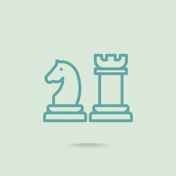 Ícone do jogo de xadrez — Vetor de Stock