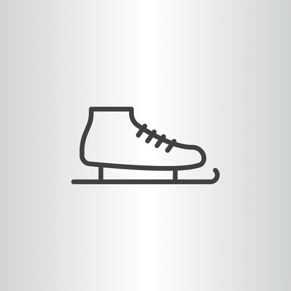 Ice skate pictogram — Stockvector