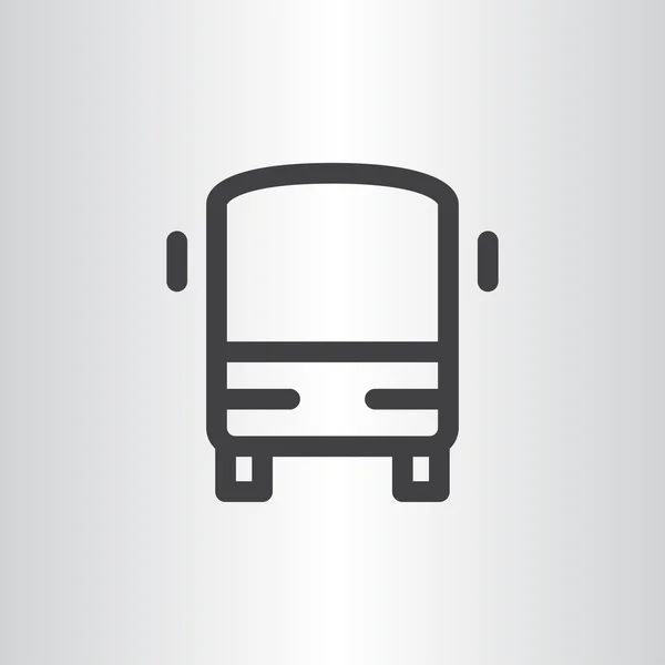 Icono del autobús de pasajeros — Vector de stock